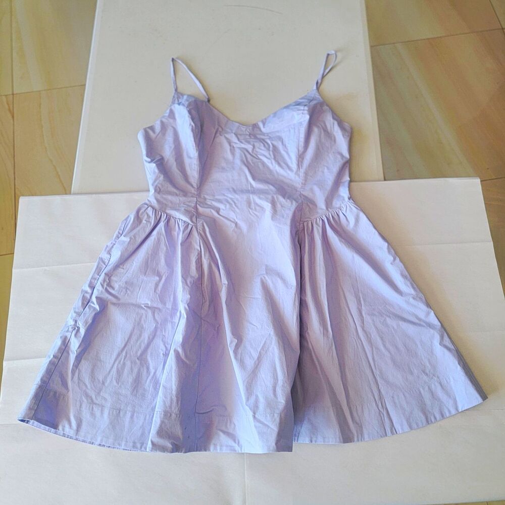 Wilfred Technique Mini Dress Lilac Size 12 light purple
